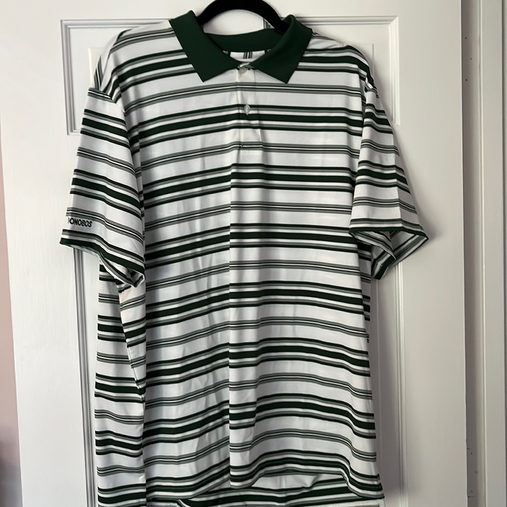 NEW Bonobos Striped Golf Shirt - Size XL